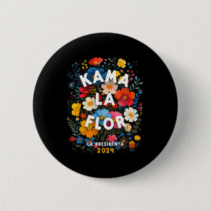 Chapa Redonda De 5 Cm La Flor 2024 Kamala Walz 2024 Presidente Kamala-ha