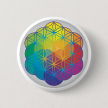 La flor del arco iris de la vida colorea energía