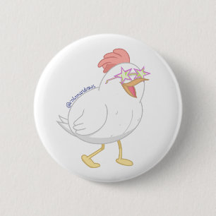 Chapa Redonda De 5 Cm La Gallina Disco