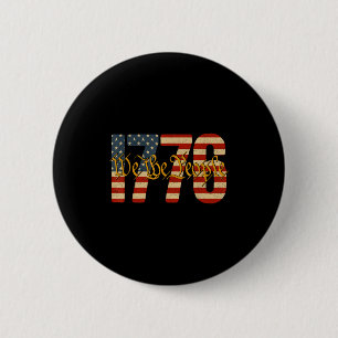 Chapa Redonda De 5 Cm La gente bandera americana vintage 1776 patriótica
