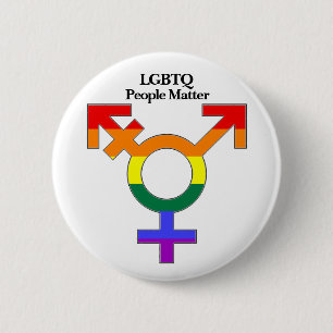 Chapa Redonda De 5 Cm La gente LGBTQ importa