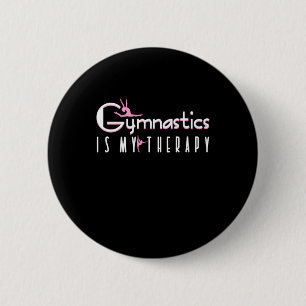 Chapa Redonda De 5 Cm La Gimnasia Es Mi Terapia