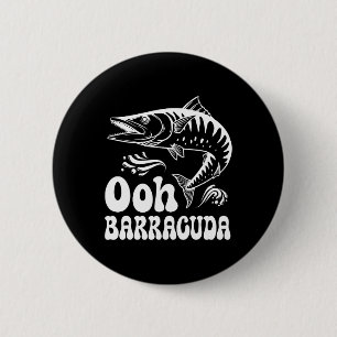 Chapa Redonda De 5 Cm La Graciosa Pesca De Ohh Racuda Para La Música Roc