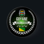 Chapa Redonda De 5 Cm La Guayana Francesa<br><div class="desc">La Guayana Francesa</div>