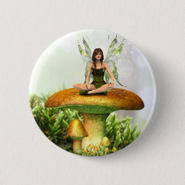 Chapa Redonda De 5 Cm La hada del Toadstool