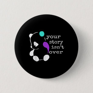 Chapa Redonda De 5 Cm La historia no terminó - El regalo de semicolón Pr