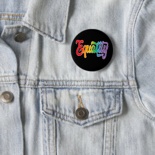 Chapa Redonda De 5 Cm La igualdad de la bandera arcoiris del Orgullo LGB