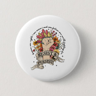 Chapa Redonda De 5 Cm La igualdad de las mujeres en la protesta contra T