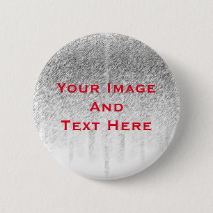 Chapa Redonda De 5 Cm La imagen y el texto de su personalizado personali