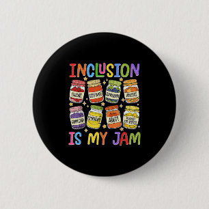 Chapa Redonda De 5 Cm La inclusión es mi Jam Sped Teacher Educación Espe
