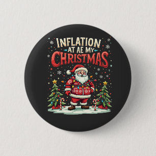 Chapa Redonda De 5 Cm La inflación se aburre de mis Navidades La diverti