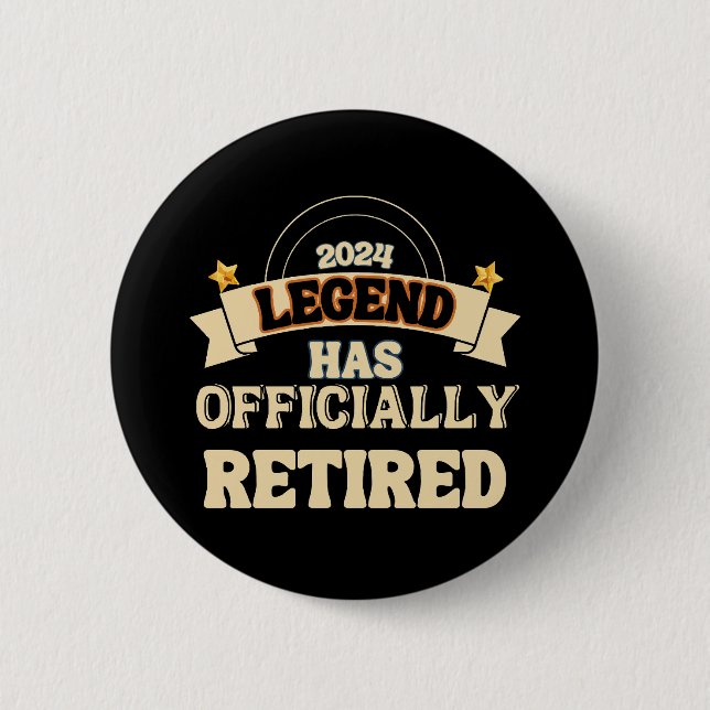 Chapa Redonda De 5 Cm La leyenda se ha retirado oficialmente (Anverso)