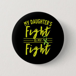 Chapa Redonda De 5 Cm La lucha de la hija es mi lucha contra la enfermed