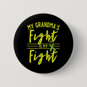 Chapa Redonda De 5 Cm La lucha de mi abuela es por la enfermedad del riñ
