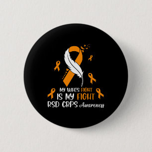 Chapa Redonda De 5 Cm La lucha de mi esposa es por la conciencia de Rsd
