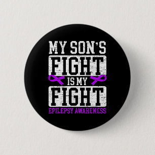 Chapa Redonda De 5 Cm La lucha de mi hijo es mi lucha Soporte para la co