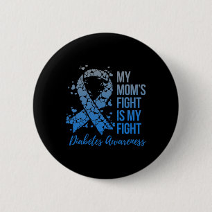 Chapa Redonda De 5 Cm La lucha de mi mamá es conciencia sobre la diabete