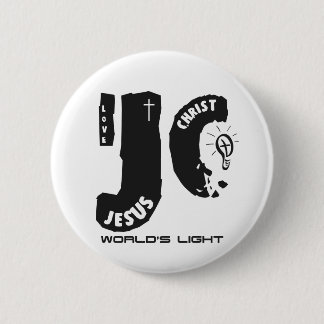 Chapa Redonda De 5 Cm La luz del mundo de Jesús