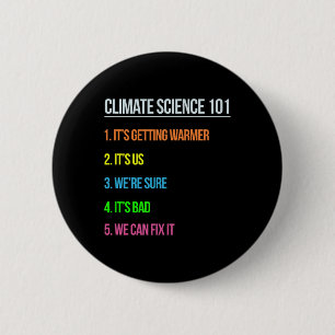 Chapa Redonda De 5 Cm La Marcha de la Ciencia por el Día de la Tierra Ci