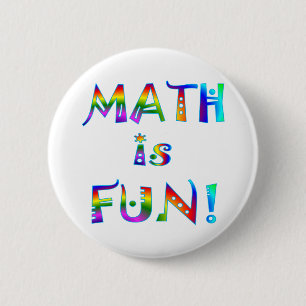 Chapa Redonda De 5 Cm La matemáticas es diversión