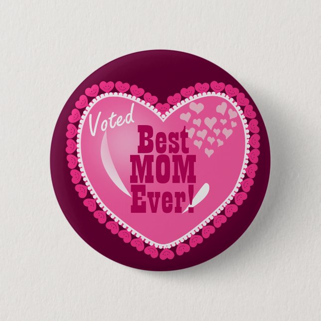 Chapa Redonda De 5 Cm ¡La mejor mamá NUNCA! (Anverso)