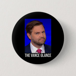 Chapa Redonda De 5 Cm La Mirada de Vance - Divertido Jd Vance
