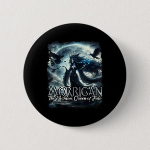Chapa Redonda De 5 Cm La mitología mística irlandesa celta de Morrigan R