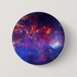 Chapa Redonda De 5 Cm La nebulosa rosada azul de la galaxia protagoniza