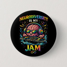 Chapa Redonda De 5 Cm La neurodiversidad es mi pasión