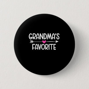 Chapa Redonda De 5 Cm La nieta favorita de la abuela Humor divertido fam