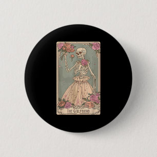 Chapa Redonda De 5 Cm La novia Tarot Card Couple Skeleton Gothic H