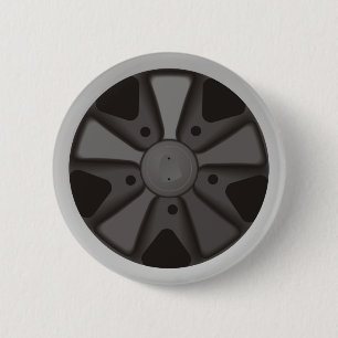 Chapa Redonda De 5 Cm La obra clásica se divierte la rueda de las