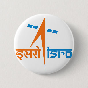 Chapa Redonda De 5 Cm La organización de investigación india del espac