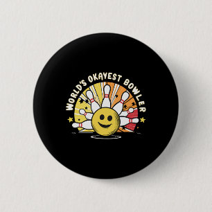 Chapa Redonda De 5 Cm La pelota más graciosa del mundo del Bowler