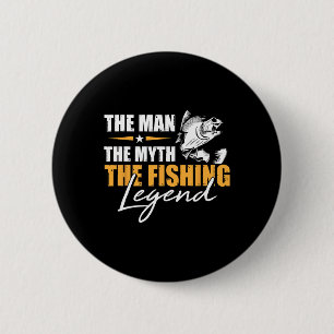 Chapa Redonda De 5 Cm La pesca El hombre mito leyenda pescador con varil