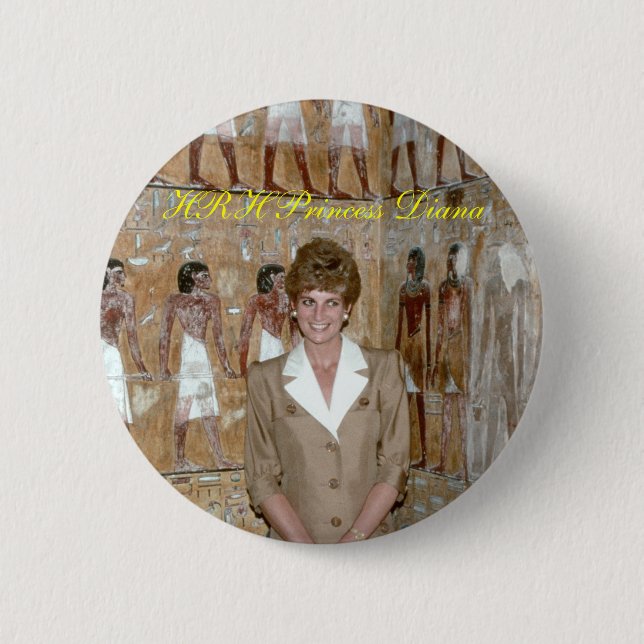 Chapa Redonda De 5 Cm La princesa Diana Egypt 1992 (Anverso)