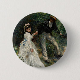 Chapa Redonda De 5 Cm La Promenade Renoir Impresionante pintura