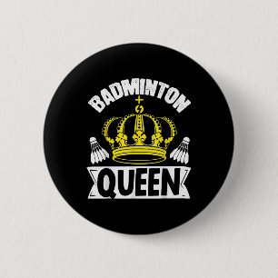 Chapa Redonda De 5 Cm La Reina de Badminton, ¿cuál es tu autobús deporti