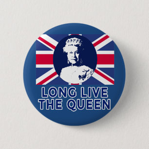 Chapa Redonda De 5 Cm La reina Elizabeth II vive de largo la reina