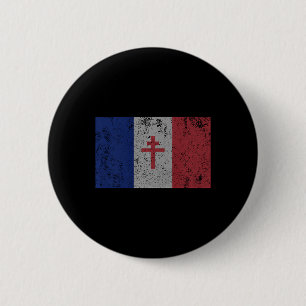 Chapa Redonda De 5 Cm La Resistencia La Bandera Francesa Francia Paris W