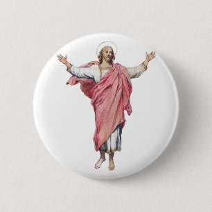 Chapa Redonda De 5 Cm La Resurrección de Cristo Obra Maestra Sagrada