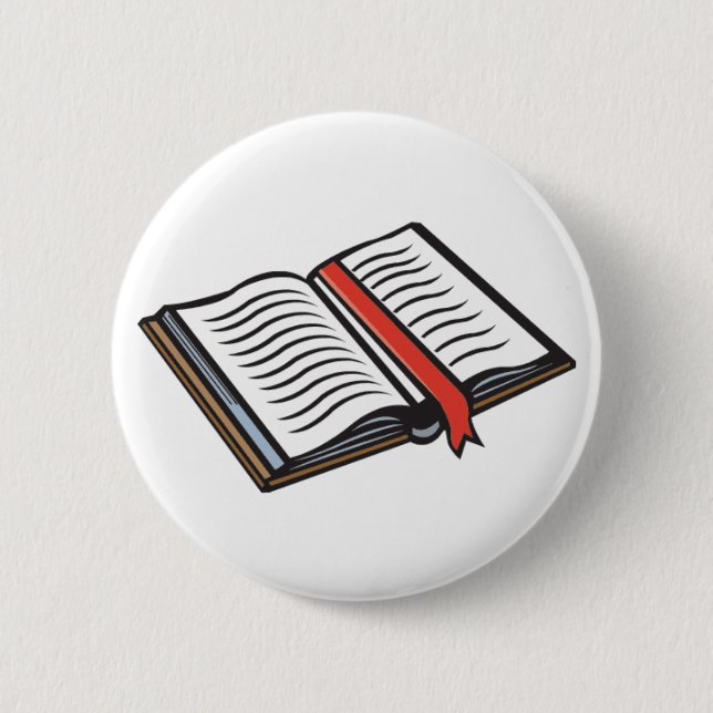 Chapa Redonda De 5 Cm La Santa Biblia (Anverso)