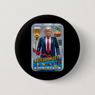 Chapa Redonda De 5 Cm La sátira de Trump sobrevivió a la recesión caja d