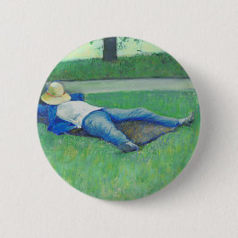 Chapa Redonda De 5 Cm La Siesta (de Gustave Caillebotte)