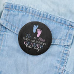 Chapa Redonda De 5 Cm ¡La tipografía moderna de género revela Fiesta! Ba<br><div class="desc">Estos botones son perfectos para cualquier persona que tenga un fiesta de revelación de género este año. Este diseño es fácil de personalizar con la redacción de su evento especial y sus invitados estarán encantados cuando vean estos fabulosos botones de fiesta. Se pueden encontrar elementos coincidentes en la colección.</div>