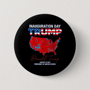 Chapa Redonda De 5 Cm La toma de mando del presidente Donald Trump en 20