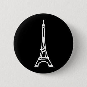 Chapa Redonda De 5 Cm la Tour Eiffel