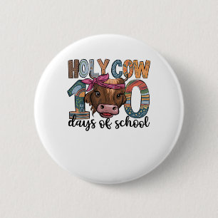 Chapa Redonda De 5 Cm La vaca sagrada 100 días de escuela 100 días de ed