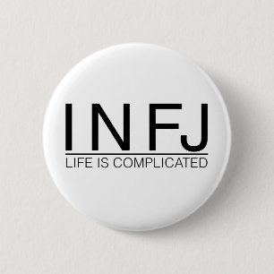 Chapa Redonda De 5 Cm La vida de INFJ es complicada
