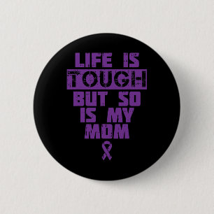 Chapa Redonda De 5 Cm La Vida Es Difícil, Al Igual Que Mi Mamá Alzheimer